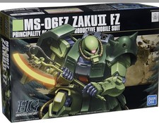 Bandai HGUC 1/144 MS-06FZ Zaku II FZ Kai Gundam 0080 Model Kit Japan