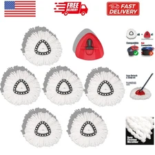 6 Pack Mop Head Replacement Compatible with O Ceda EasyWring Spin Mop Replace...