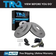TRQ Rear Brake Pad & Rotor Kit Fits 2013-2014 Lincoln MKT