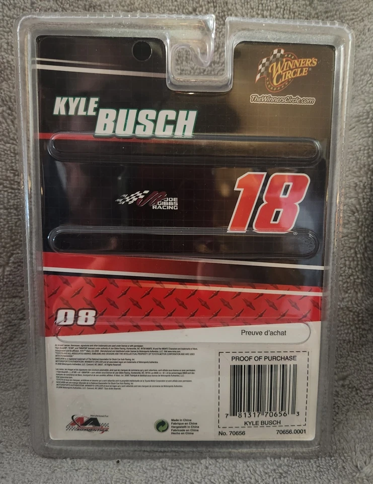 Kyle Busch #18 M&M's 1:64 Scale NASCAR Diecast Winner's Circle 2008 - Image 2 of 2