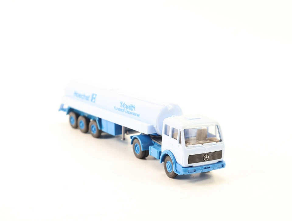Wiking H0 785/4 Modellauto LKW MB 16 32 S Tanksattelzug Hoechst Mowilith 1:87 - Bild 3 von 4