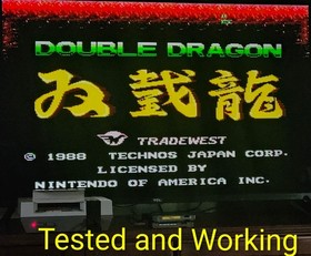 1988 Nintendo NES Double Dragon Video Game Original With Sleeve Tested Working  