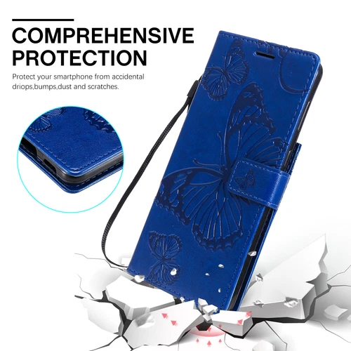 Butterfly Leather Card Wallet Case For Samsung S25 S24 S23 S22 S21 Ultra Plus - Foto 53 di 72
