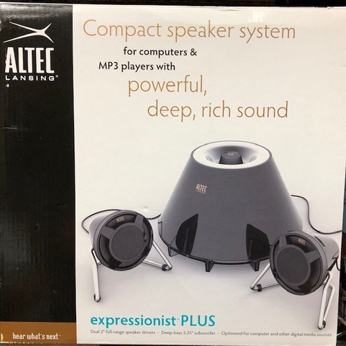 Altec Lansing FX3021 Expressionist Plus 2.1 Computer Speaker Black Brand NEW
