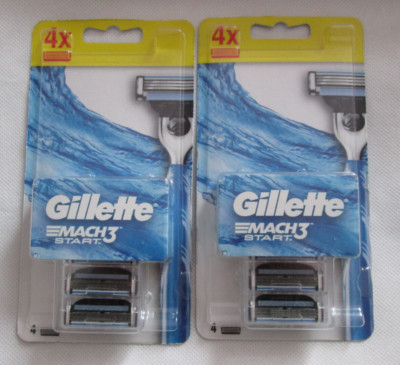 Gillette  Mach3 Start 2 x 4 = 8 Stück Rasierklingen Neu und OVP