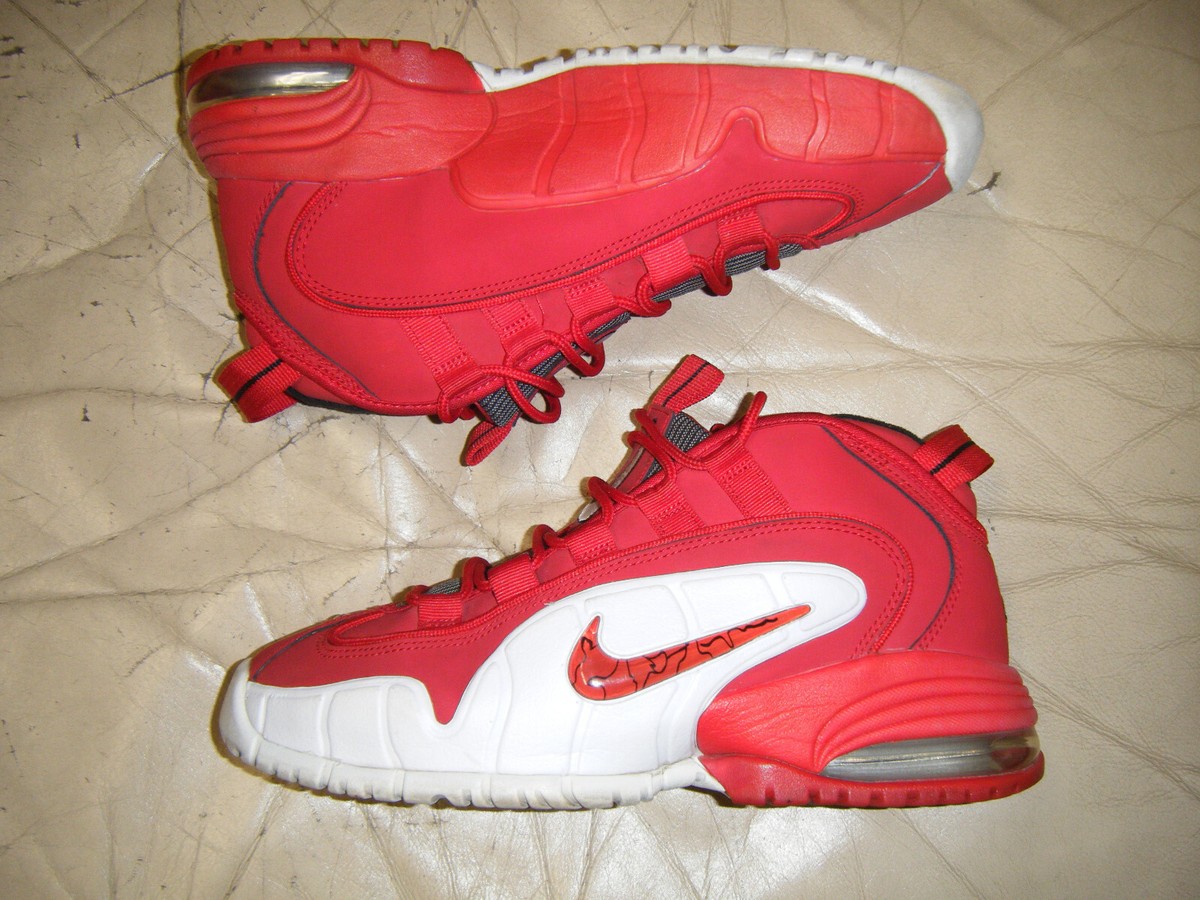 Nike Air Penny Retro 2014 University Red White Size Hardaway