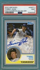 2022 Topps Archives Tommy John Fan Favorites Silver /99 #83FFTJ PSA 9! POP 1!