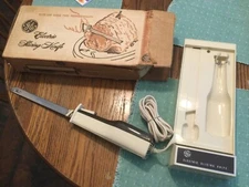 General Electric GE Slicing Carving Knife Model EK-1 Wall Mount Tested Box