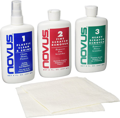 Polish Kit Plastic and Acrylic Cleaner Polish Scratch Remover 8Oz Eyeglass