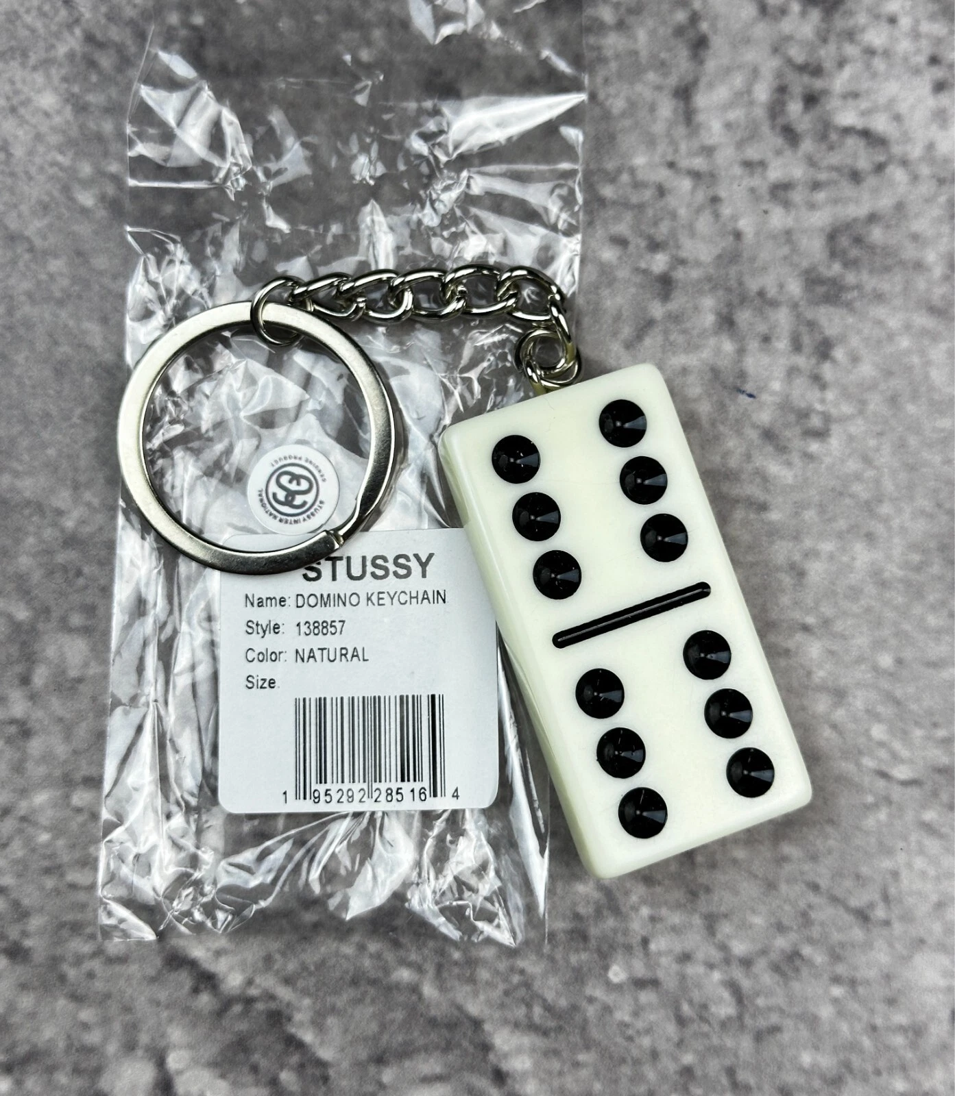 VINTAGE RARE PORTE CLÉS STUSSY DOMINO ​PORTE CLÉS métal carhartt supreme corteiz