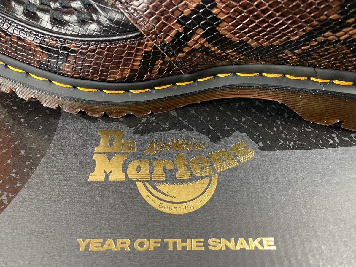 【Dr.Martens】 ★ Ramsey YOTS ★ Brown Multi Dr Martens Ramsey YOTS Year of the Snake Mens US10 Japan