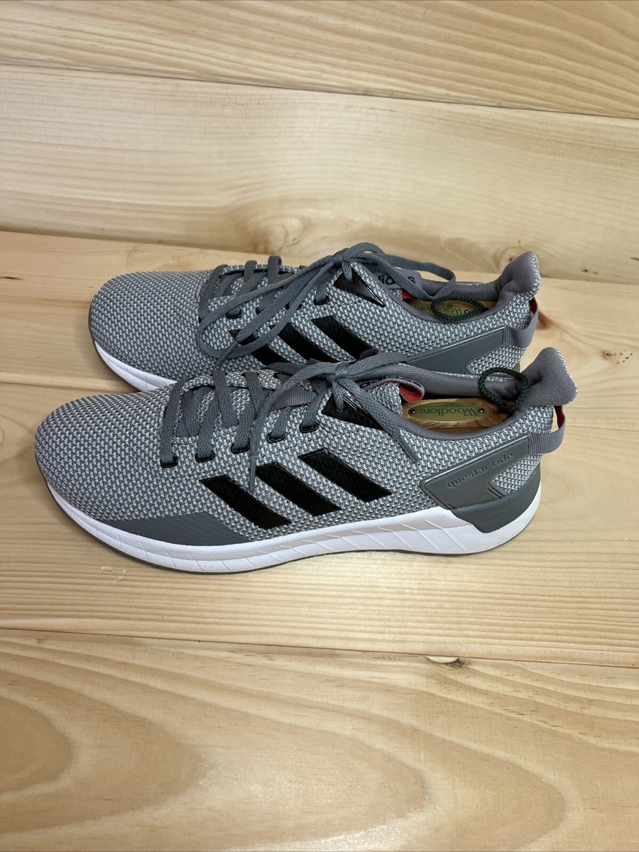 Adidas Questear Ride Gray Sneakers Running Shoes Men Size 10 DB1368