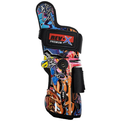 LORD FIELD REV-X Premium Bowling Wrist Protector, Right Cobra, Picasso, XL