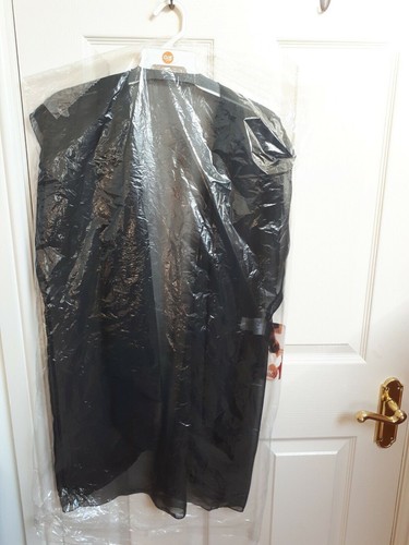 Shirley of Hollywood Sheer Black Chiffon Shrug One Size Negligee Lingerie Wrap - Picture 6 of 13