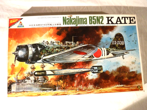 1/48 Nichimo Japanese WWII IJN Nakajima B5N2 Kate Type 97 Torpedo Bomber # 4813