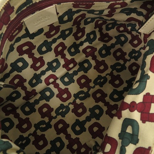 AUTHENTIQUE vente GUCCI 190525 sac à bandoulière Gucci ssima abbaye cuir crème