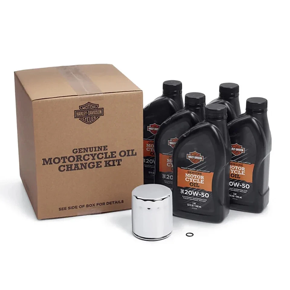 Harley-Davidson H-D 360 Ölwechsel Kit 5 Liter 20W50 inkl. O-Ring und Ölfilter
