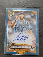 2022 Topps Gypsy Queen ALEK MANOAH SP Blue   Auto Toronto Blue Jays #/150