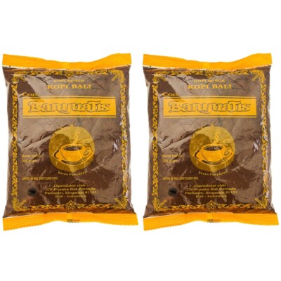 BanyuaTis Bali Coffee Kopi Bali Regular Bag Powder Kopi Bubuk 200g Pack of 2