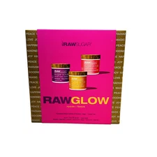 Raw Sugar  Sulfate & Parabens Free Vegan Sugar Scrub Raw Glow 3 Pack Gift Set