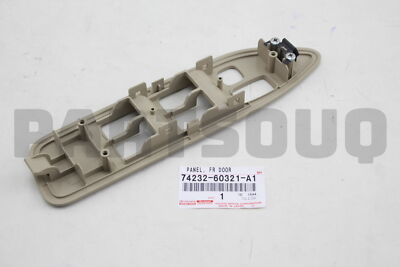 7423260321A1 Genuine Toyota PANEL SUB-ASSY, FRONT ARMREST BASE