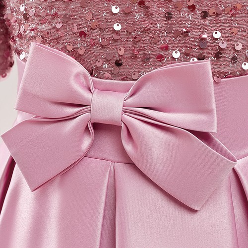 Sequin Girls Dresses Princess Kids Bridesmaid Wedding Birthday Party Prom Gown - Picture 15 of 31