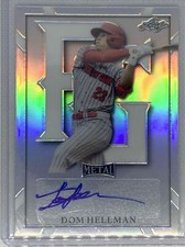 2021 LEAF PERFECT GAME METAL SILVER REFRACTOR DOM HELLMAN AUTO 2