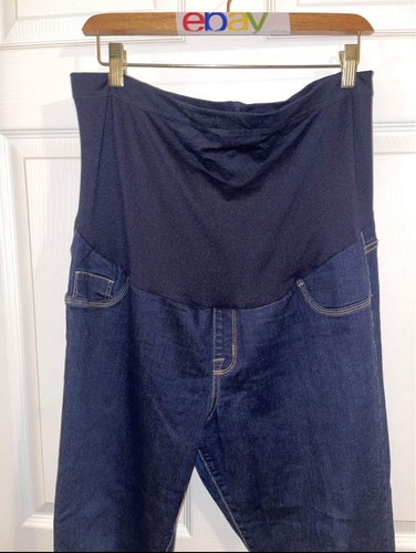 🤰🏼 Liz Lange Pregnancy Maternity Jeans Denim Pants Stretch L - 第 4/10 張圖片