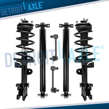 Front Struts w/ Spring Rear Shock Absorbers Sway Bars for 2009-2015 Honda Pilot