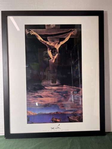 Christ Of St. John Of The Cross Framed Art Print by Salvador Dali Religious Gift