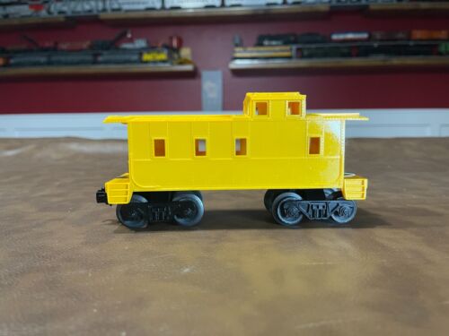 Rare Postwar Lionel 6167-50 Unmarked Yellow Caboose From 1963-64 Nice Original