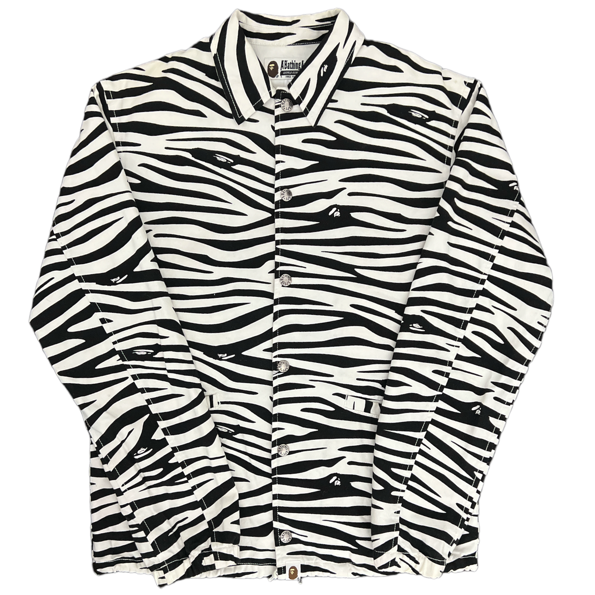 2014 A Bathing Ape Bape Zebra Camo Coach Jacket | eBay