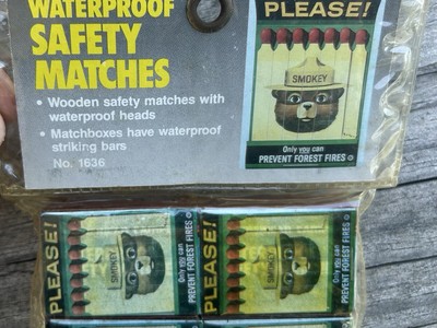 American Camper Waterproof Wooden Safety Matches Prevent Forest Fires Sealed