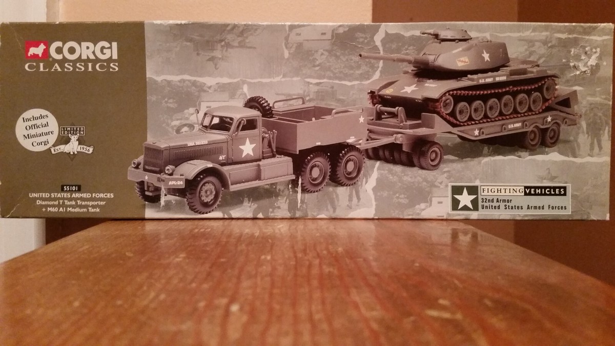Corgi Classics #55101 US Army Diamond T Tank Transporter+M60 A1 Medium Tank  1:50