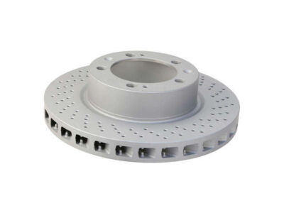For 1986-1991 Porsche 928 Brake Rotor Zimmermann Coated X-Drilled 43115GYVQ