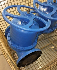ITT Dia-Flo  Diaphragm Valve 10" Flanged, Neoprene Lined, Cast Iron, Manual Op.