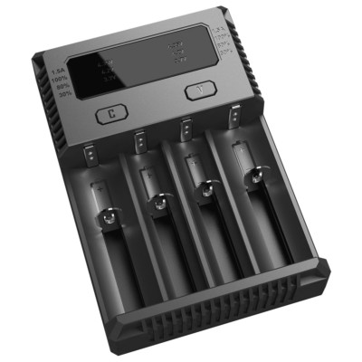 NITECORE Sysmax Intellicharge NEW I4 Ladegerät für 18650 Akku für Smok Alien Ful