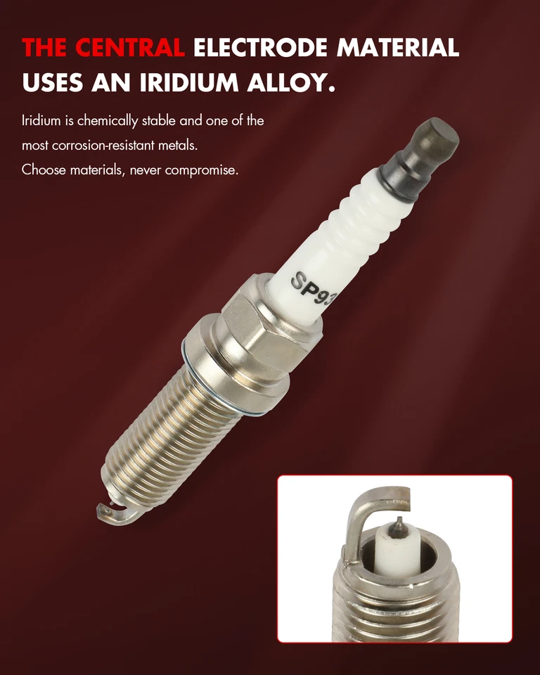 Juego de 8 bujías de iridio para Nissan TITAN XD INFINITI Q70L 2016-2019 5,6 L V8 Foto 4 de 4