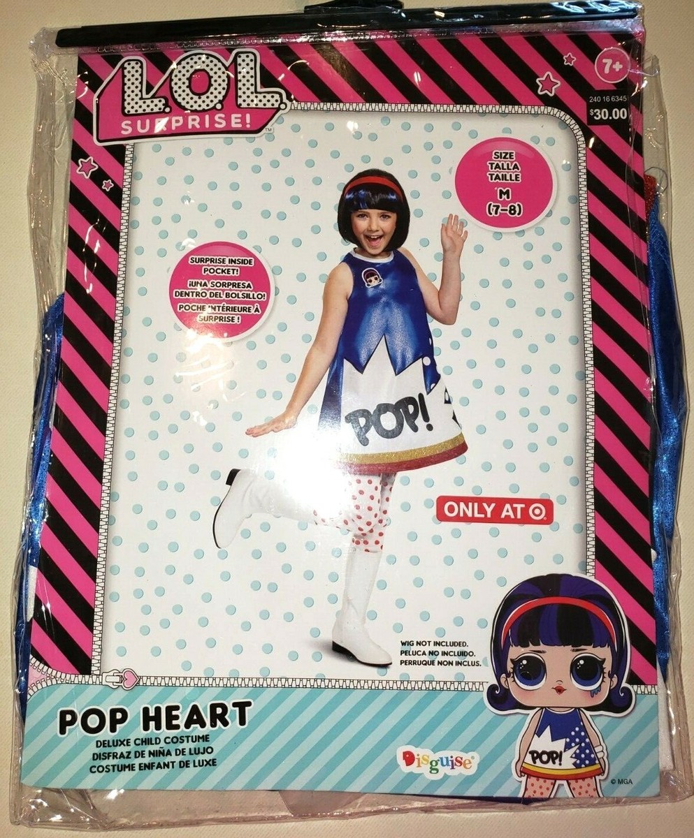 ニック 0girls NEW NIP LOL SURPRISE HALLOWEEN COSTUME POP HEART medium 7/8