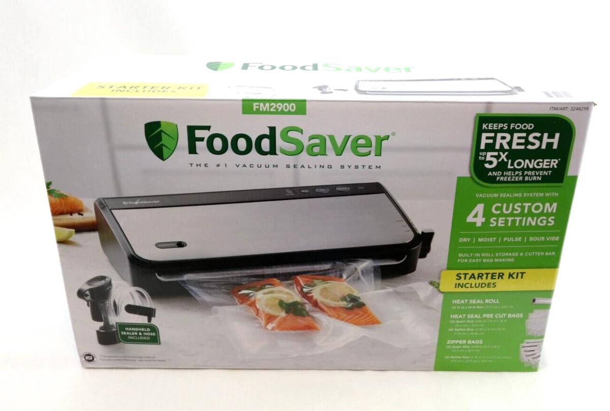 FoodSaver Vacuum Sealing System with Handheld Sealer Attachment FM2900