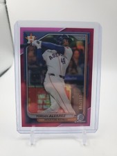 2024 Bowman Chrome Yordan Alvarez Pink Refractor /299 Houston Astros Sp
