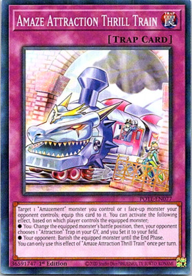 Amaze Attraction Thrill Train POTE-EN077 Yu-Gi-Oh Card Near Mint 1st Edition