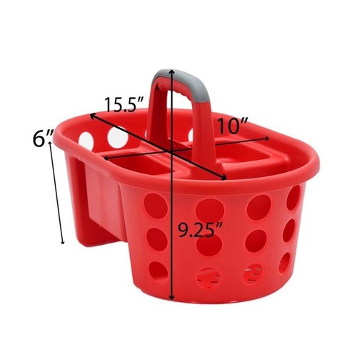 2pcs Plastic Shower Caddy Shower Basket For Bathroom Storage Large Capacity - Picture 6 of 7