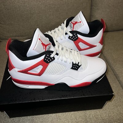 Nike Jordan 4 Retro Mid Red Cement Men s Size 14