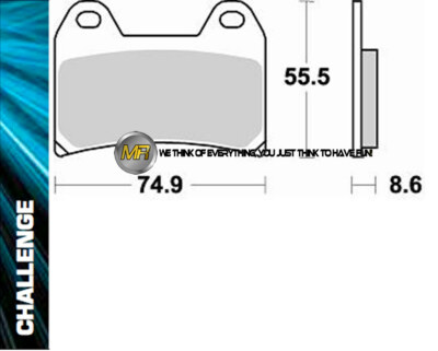 FOR DUCATI 748 SPS  1999 99 FRONT SINTERED BRAKE PADS BRAKING METAL