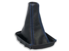 SCHALTMANSCHETTE FÜR TOYOTA CELICA VII T230 1999-2006 SCHALTSACK LEDER NAHT BLAU