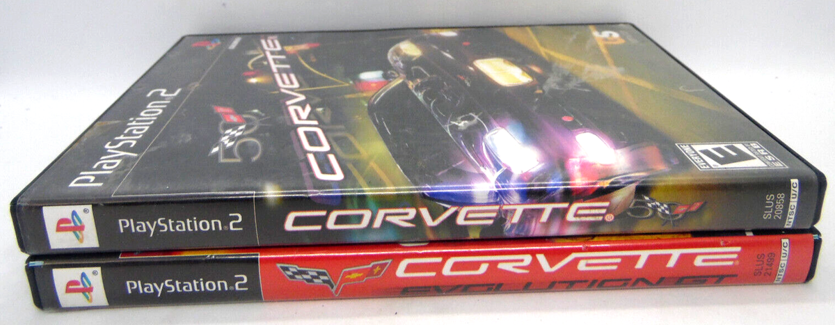 PS2 Complete ~ Corvette & Corvette Evolution GT (Playstation 2 Lot