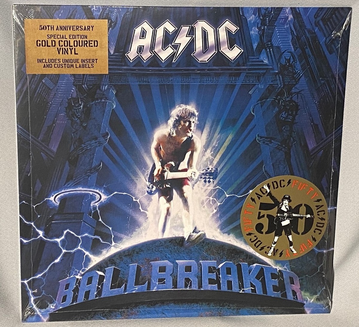 LP AC/DC Ballbreaker (ACDC) (GOLD Vinyl, 50th Ann 2024) NEW MINT