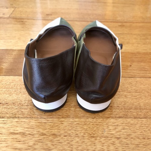 L’Autre Chose Suede/leather Tricolour Pointed Toe Ballet Flats, Size 40 - Picture 5 of 11