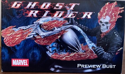 Ghost Rider Hell Cycle Bust Statue Preview Diamond Select Limited to 5,000 New